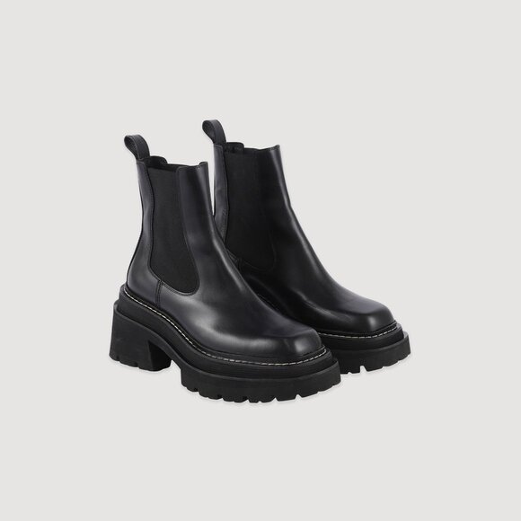 Sandro Shoes - BNIB Sandro Leather Chelsea Ankle Boot - USA Size 9, FR Size 40